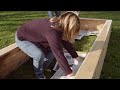 Raised bed garden placement and prep