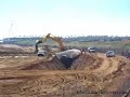 Komatsu PC1250 working on a massive trench
