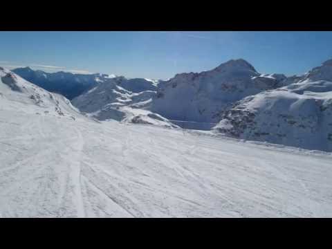 Видео спуска по трассе на Леднике Мелльталь