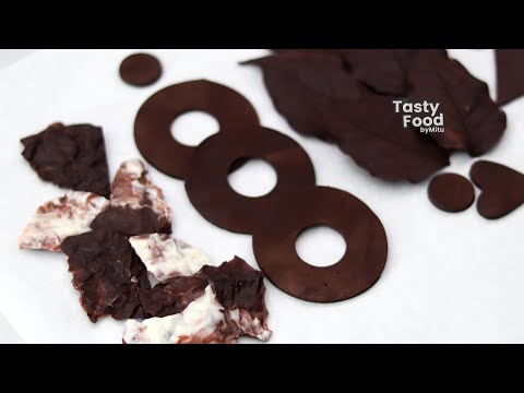 video-linktoworks-Chocolate topper/garnish/decoration without mold | How...