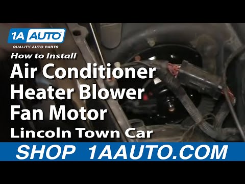 How To Install Replace Air Conditioner Heater Blower Fan Motor Lincoln Town Car 98-02 1AAuto.com