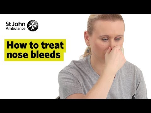 how to take care of a nose bleed