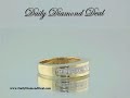 14K Yellow Gold Anniversary Diamond Ring 1.50 CT Band www.DailyDiamondDeal.com