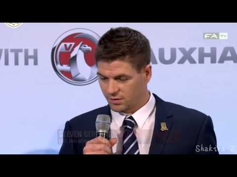 England Player Of The Year - Steven Gerrard received his 2013 England Player of The Year award.