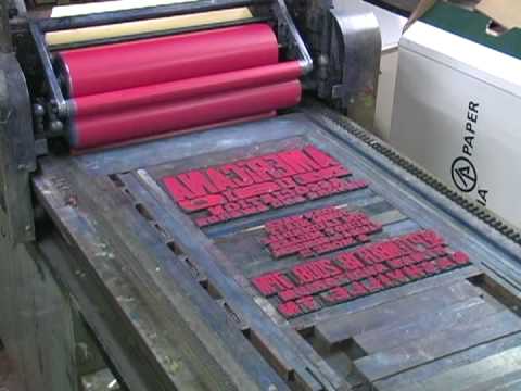 Print - From the Smithsonian traveling exhibition American Letterpress: The Art of Hatch Show Print, this video shows you the art of letterpress printing as practice...