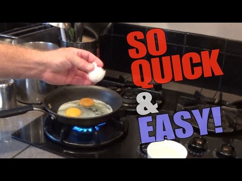 how to over easy eggs