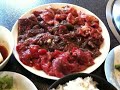 12時前に入ると100円引き。カルビ/ロース/ハラミの3種盛りで900円！ライススープはお代わり自由！