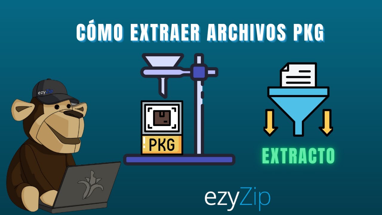 Extraer archivos PKG en línea (Sin subir archivos - 100% privado) - ezyZip