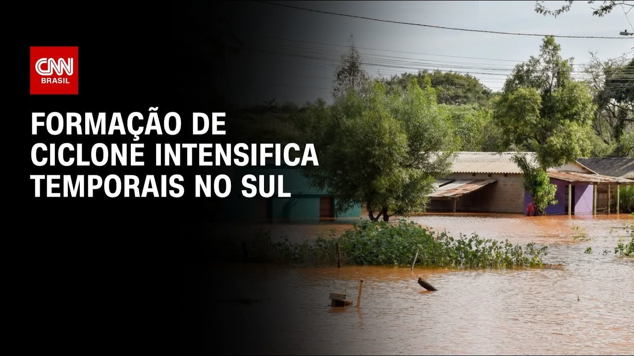 Formação de ciclone intensifica temporais no Sul | CNN NOVO DIA