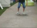Me doing a primo on my skateboard