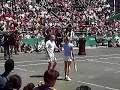 Andre Agassi injures Steffi Graf in Houston