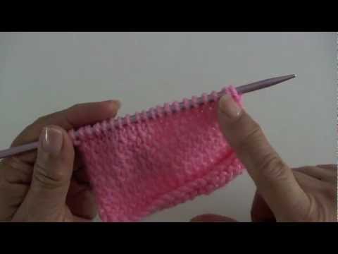 Tejiendo el punto jersey derecho retorcido en dos agujas o palillos (curso básico)