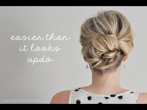 how to easy updos for medium length hair