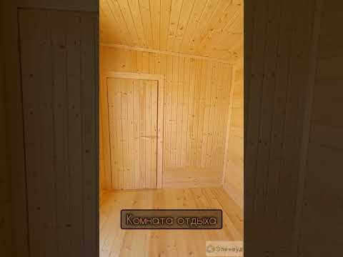 07. Готовая баня под ключ Скандинавия 7,0х2,3 м из профилированного бруса