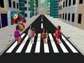 The Rocker Spaniels cross the street