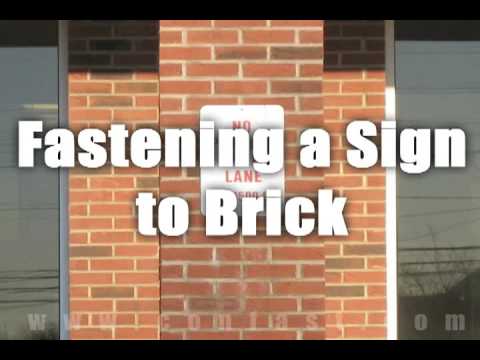 how to fasten something to brick