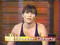 Shannen Doherty's interview on Live with Regis and Kelly Part 1 Sorry the quality of video and audio. I'm not good at it and it's my little old device from way back in 2001 so yeah. It was recorded yellow red white audio wires. And the most important it is from antenna signal which is getting worst it seems and the biggest reason is that it comes from a recorded VHS tape.