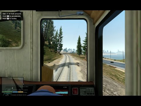 how to drive a train on gta 5