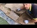 How to Build a Wildlife Pond: Part 4 - Installing Edging Stone and Beach