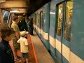 A train arival in Montreal