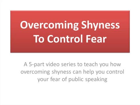 how to control shyness