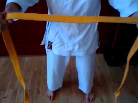 how to tie a goju ryu karate belt