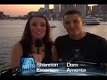 dirty water tv's dom amenta and shannon emerson take a sunset cruise aboard boston's #1 party cruise, the boatonian.