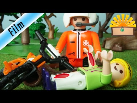 SCHLIMMER FAHRRAD UNFALL & NOTARZT EINSATZ - FAMILIE BERGMANN #86 - Playmobil Film deutsch