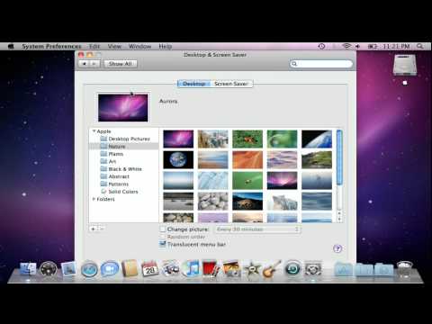 how to change background on mac