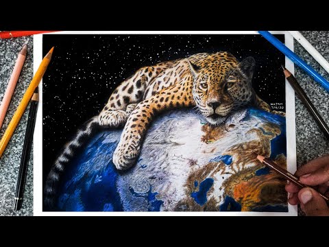 video-linktoworks-How to draw Jaguar with Colored Pencil - Step by step...