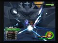 All I have to say is. OH. MY. GOD. This fight is just completely and utterly insane. But let me say first that initially I was going to do Xigbar & Xaldin & Saix, but the game freezes before the fight starts, then I tried Xigbar & Xaldin & Axel, same problem. So I just replaced Axel with another Xigbar, and SOMEHOW that works perfectly. But where to start on the comments...For one, Xaldin is over there trying to hack away at me while the two Xigbars are doing their first attack. Fortunately I'm somewhat invincible during it, until I have to run from the crosshairs. And I'm invincible while doing the Reaction Command against Xigbar.I don't know why this is, but the battle field changes into even different shapes than it normally does (Obviously because of Xigbar x2), but it's kind of a disadvantage, since I can't adapt as fast as usual, not to mention sometimes Sora can't even move around because of invisible walls. It's hard to argue if 3 Xigbar is harder or not, especially since I'm level 61 in this video. With 3 Xigbar, you have more of those blue lazer things floating around to protect you against his ultimate attack, but Xaldin being in place of one Xigbar makes that ultimate attack a nightmare. Mostly because if HE goes into his ultimate attack, you get hit full force.But all in all, I have to say this was a VERY intense and fun fight to do. I tried not to abuse Reflega, although in some cases you have to (Like when both Xigbar's are doing their ultimate attack at the same freaking time). Also didn't use Drives or Limits, because they're kinda cheap. I really probably should have equipped Ethers instead of Hi-Potions too, but oh well. And having two Air Combo Pluses equipped just made it more difficult, but I forgot to take them off. It shows how well programmed KH2 is if it can handle these kinds of codes without just straight out completely crashing. Enjoy!Game Mode: Proud ModeKeyblade: Decisive PumpkinArmor: Power Band, Cosmic Belt, Buster BandAccessories: Cosmic Ring, Soldier Earring, Cosmic ArtsItems: Hi-Potion x6Action Abilities (Equipped): Guard, Upper Slash, Horizontal Slash, Slapshot, Dodge Slash, Slide Dash, Explosion, Aerial Sweep, Aerial Spiral, Aerial Finish, Counterguard, Growth Abilities (Equipped): High Jump LV3, Quick Run LV3, Aerial Dodge LV3, Glide LV1Support Abilities (Equipped): Scan, Aerial Recovery, Combo Plus, Combo Plus, Air Combo Plus, Air Combo Plus, Combo Boost, Reaction Boost, Air Combo Boost, Reaction Boost, Finishing Plus, Damage Drive, Drive Boost, Leaf Bracer, Draw, Lucky Lucky, MP Rage, MP HasteWeapons Abilities (Equipped): Combo BoostCustomized Buttons: Hi-Potion, Thundara, Curaga, ReflectLV: 61HP: 115MP: 130AP: 82Drive Guage: 5/5Bonus LV: 45Summon LV: 1Valor LV: 7Wisdom LV: 7Master LV: 7Final LV: 3Strength: 49Magic: 42Defense: 53