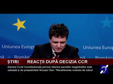 Reacții după decizia CCR privind legea pensiilor magistraților
