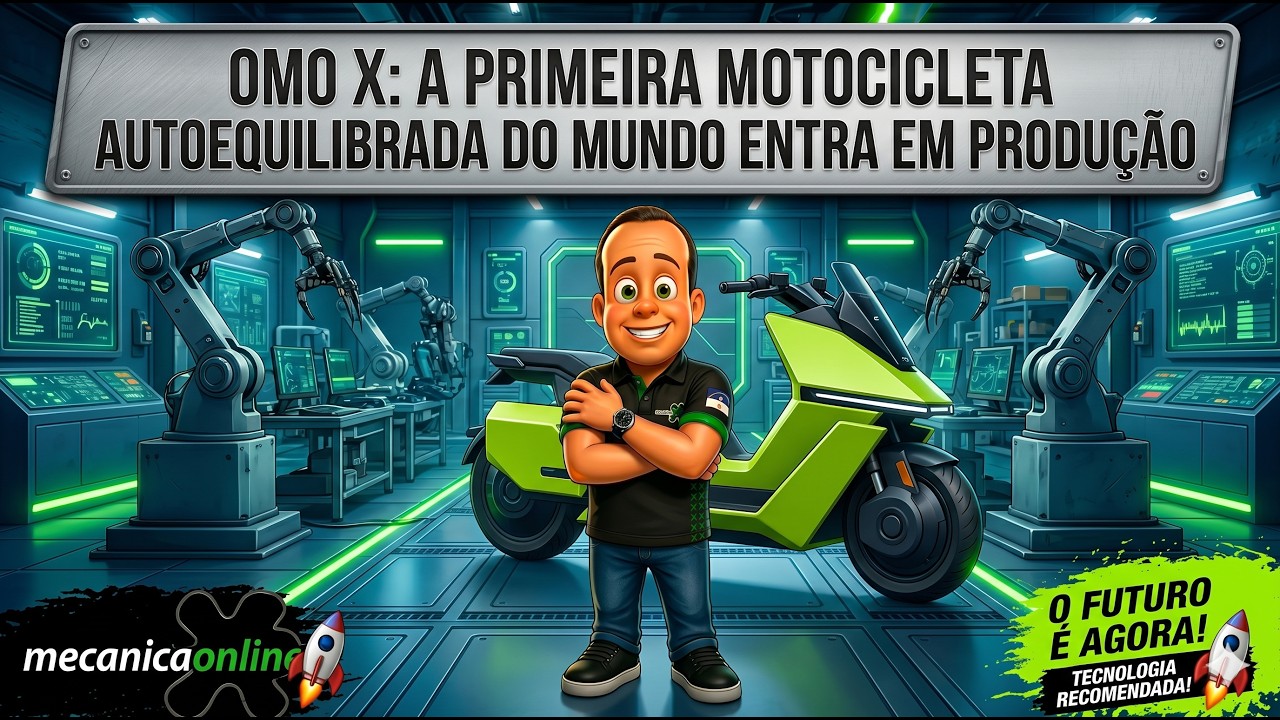 OMO X: a engenharia da primeira motocicleta autoequilibrada do mundo