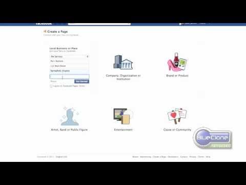 how to create facebook page