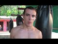 Muay Thai POWER kick demonstration @ Tiger Muay Thai