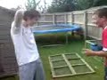 Puffter Boxing! Shot in the guts.