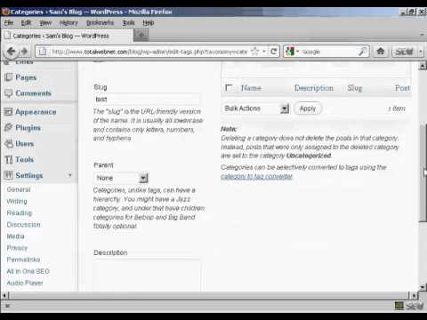 how to delete wordpress blog