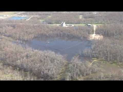 Sinkholes Water on Today S 1 31 13 Flyover Of Bayou Corne Sinkhole Assumption Parish