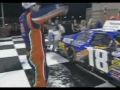 Kyle Busch Burns Car Smashes Trophy