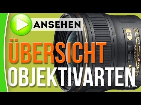 Makro Tele Festbrennweite - In diesem Video stelle ich euch die verschiedenen Objektivarten vor, die es so gibt. Da wären die Festbrennweite, das Standard- oder Reise-Zoom sowie die ric...
