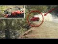 VIDEO: Ferrari pierde el control y termina en un precipicio