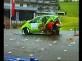 big motorcicle slow motion crash test