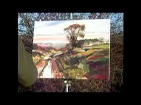 Where I go painting the landscape ...