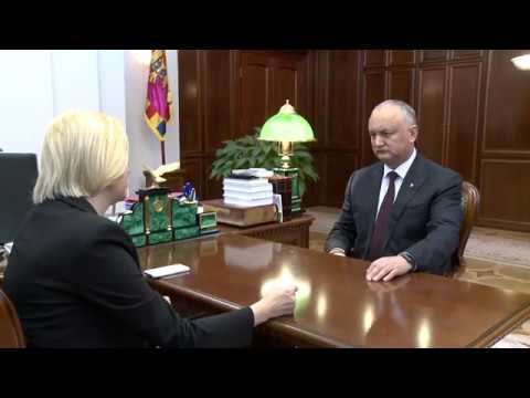 Igor Dodon a avut o întrevedere de lucru cu Irina Vlah