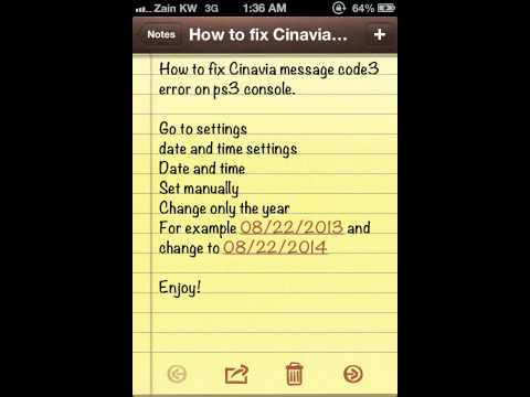 how to fix cinavia on ps3