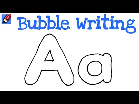 how to draw bubble letter b