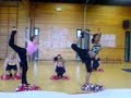 Ladybirds Senior pom dance practice