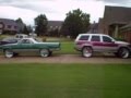 El Camino on 4's Davin Blaks Jeep on 6's Davin Blaks