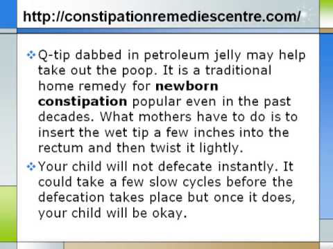 how to cure newborn constipation