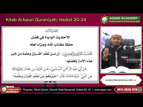 Kitab Arbaun Quraniyah Hadist 20-24